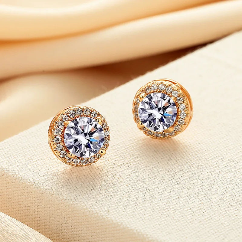 Brilliant Diamond Moissanite Earings