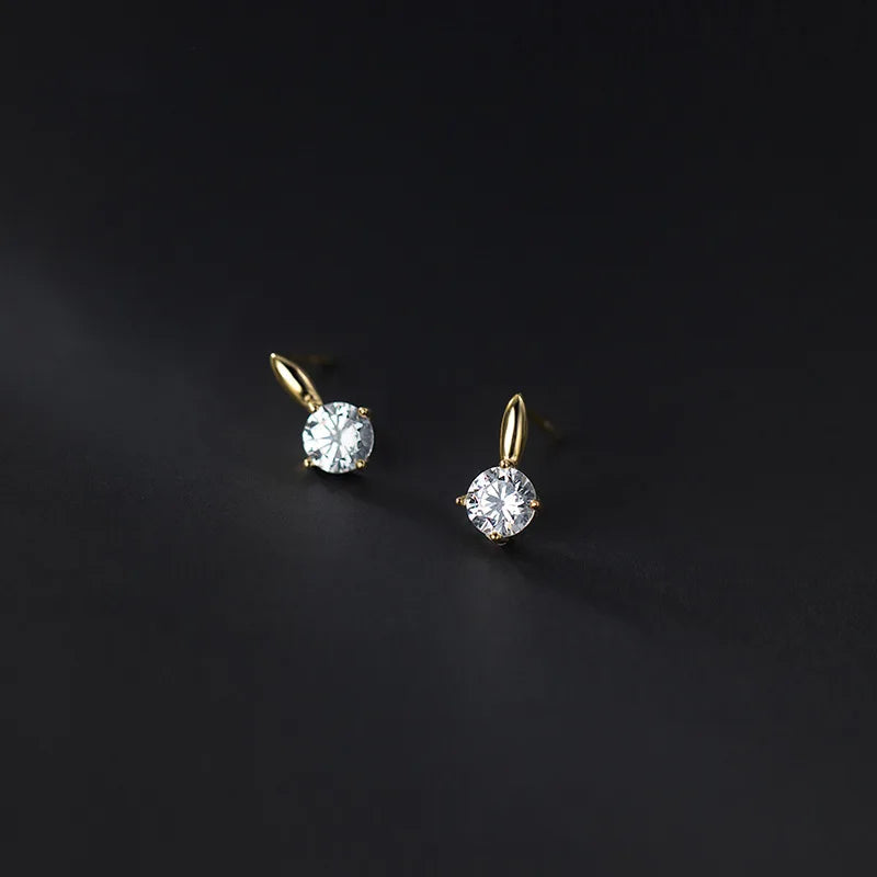 Golden Celeste Zircon Gold Plated Earings