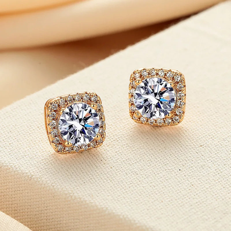 Brilliant Diamond Moissanite Earings