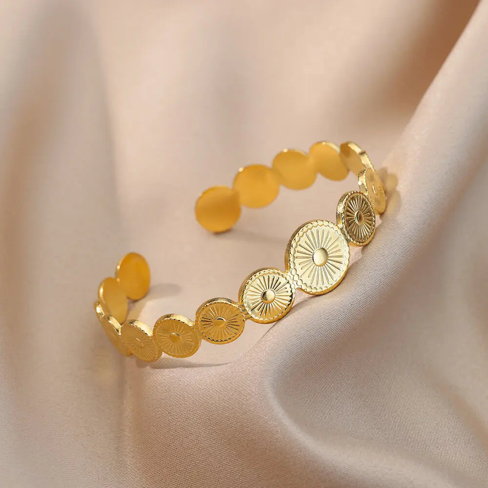 Golden Eclipse Bangle