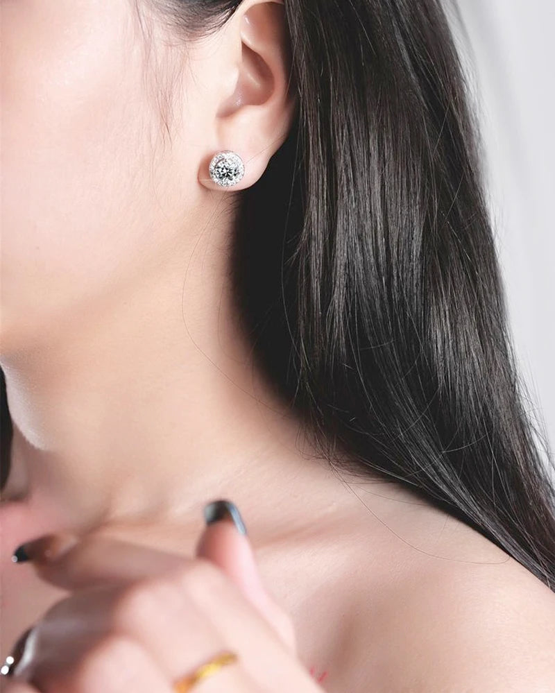 Brilliant Diamond Moissanite Earings