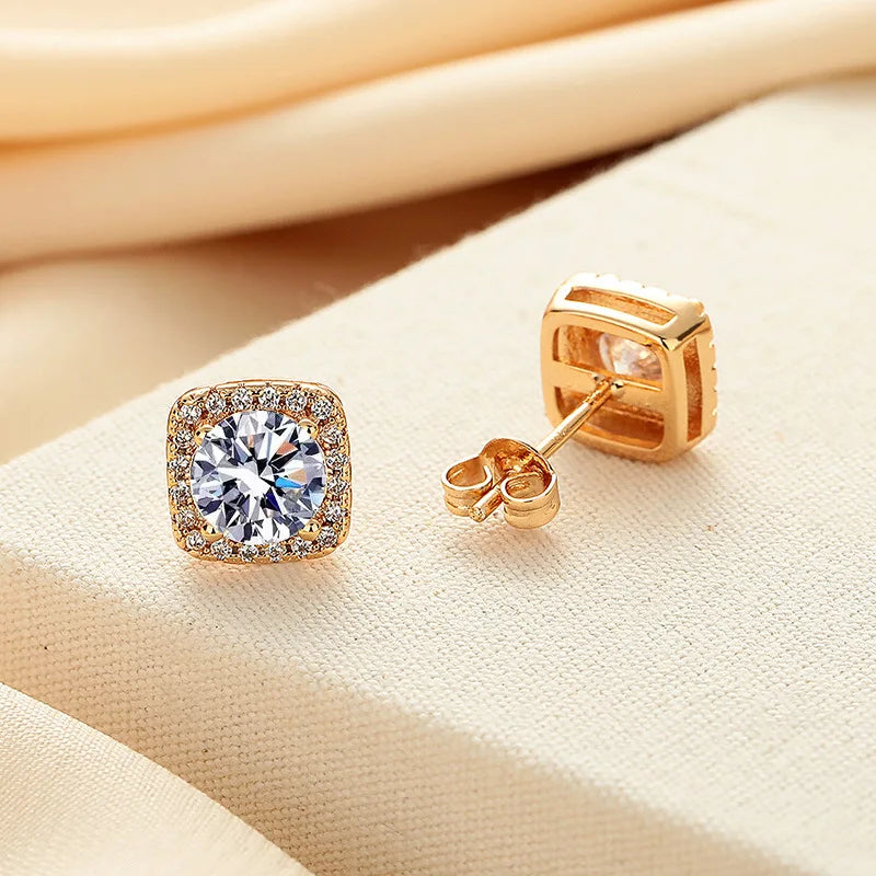 Brilliant Diamond Moissanite Earings
