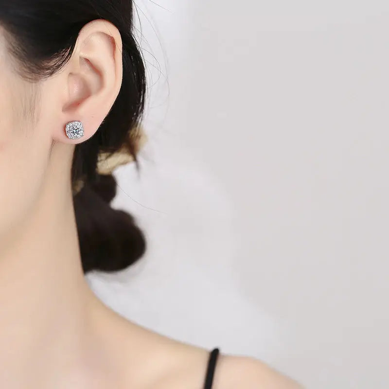 Brilliant Diamond Moissanite Earings