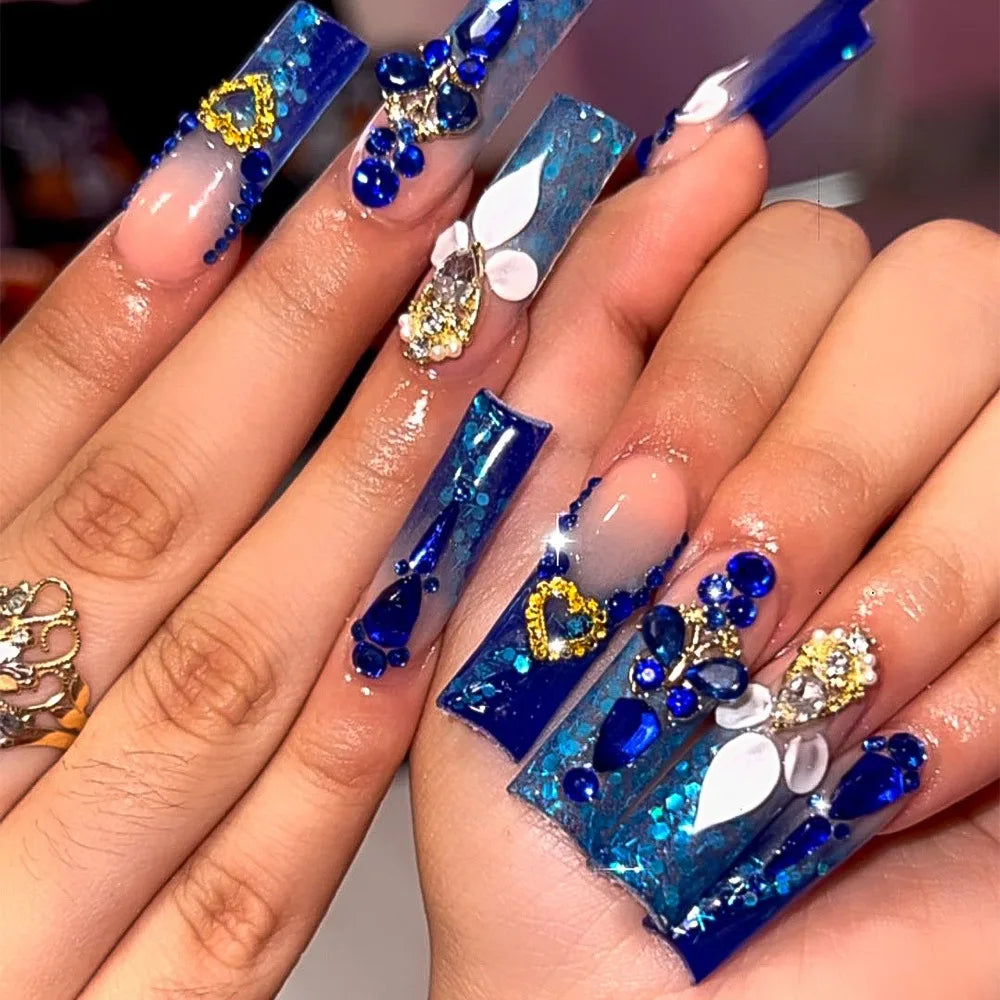 Cerulean Sapphire Reverie Press-On Collection