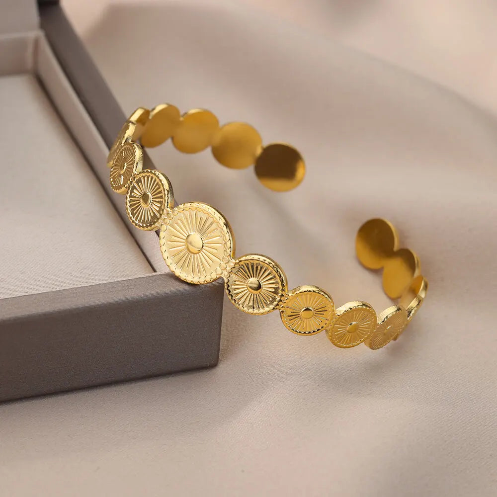 Golden Eclipse Bangle